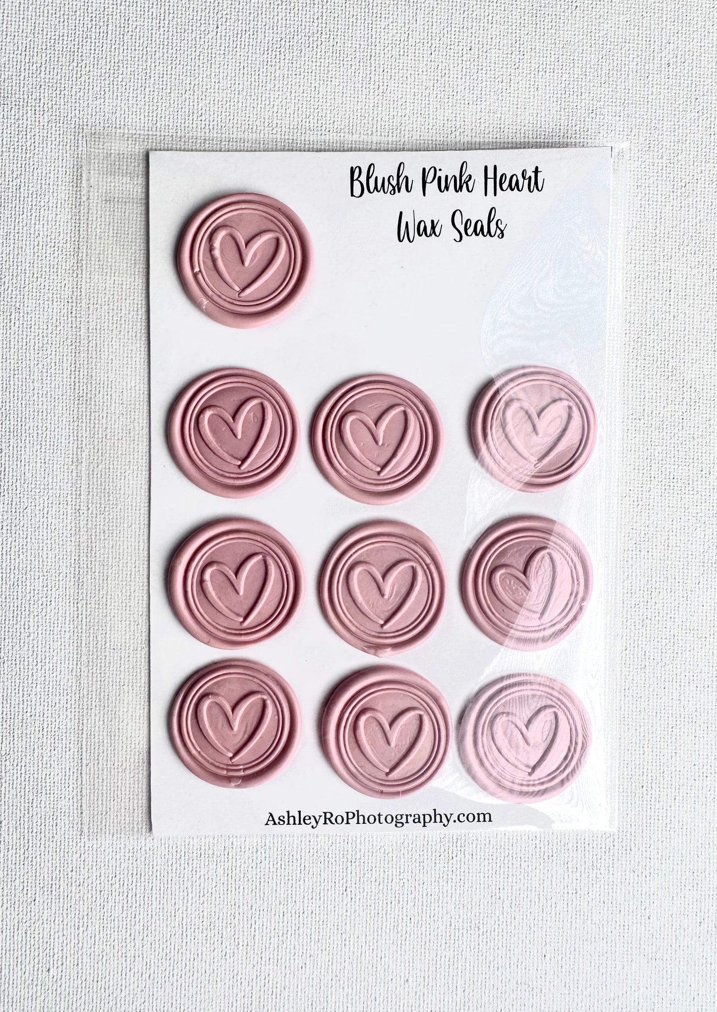 Heart Dusty Rose Wax Seals