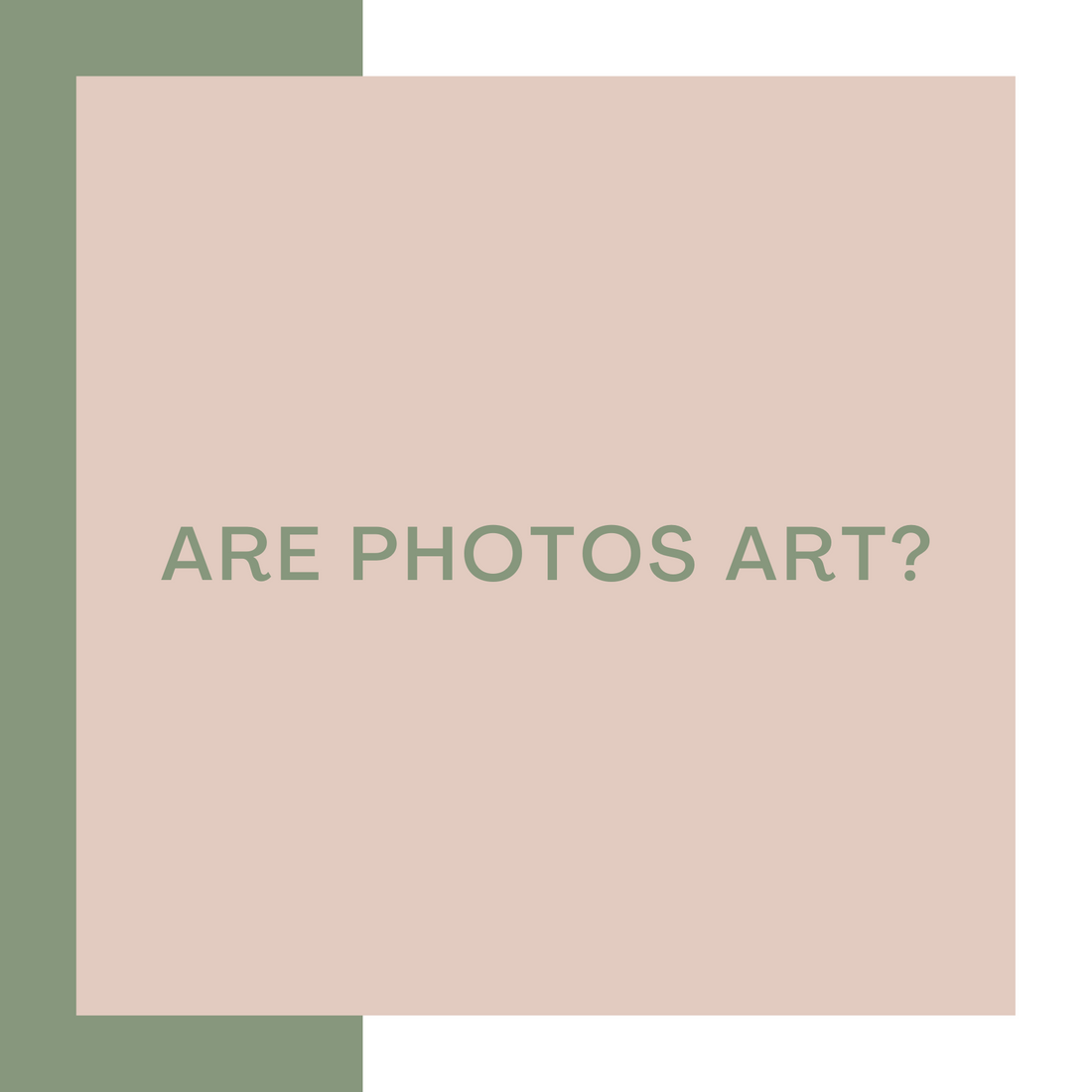 Are photos art?