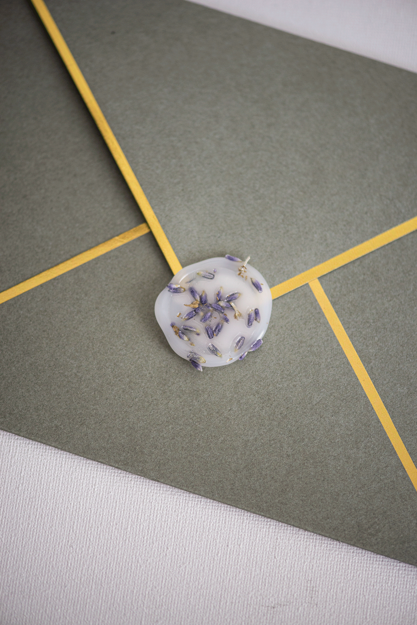 Dried Lavender Flower Wax Seals
